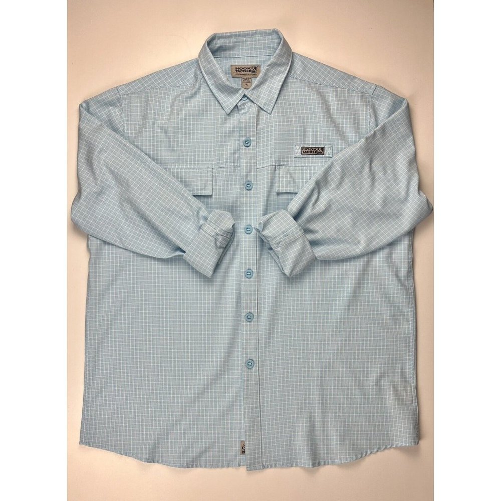 Hook and Tackle Men’s SEALAND Long Sleeve Fishing Shirt Size XL